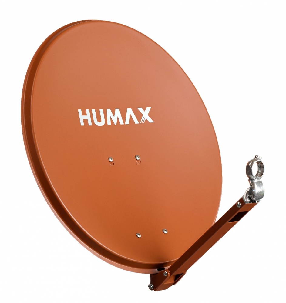 Humax Professional 65cm Alu Satellitenspiegel ziegelrot