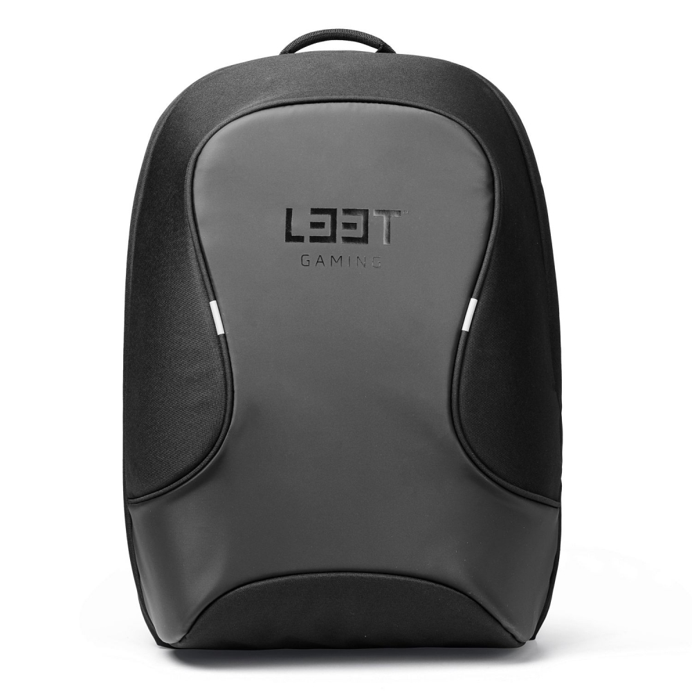 L33T Gaming-Rucksack WATERPROOF für 15,6 Zoll Geräte, schwarz
